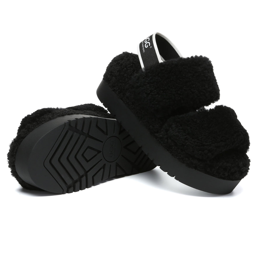 Double Strap Slingback Platform UGG Slippers - UGG Direct Online