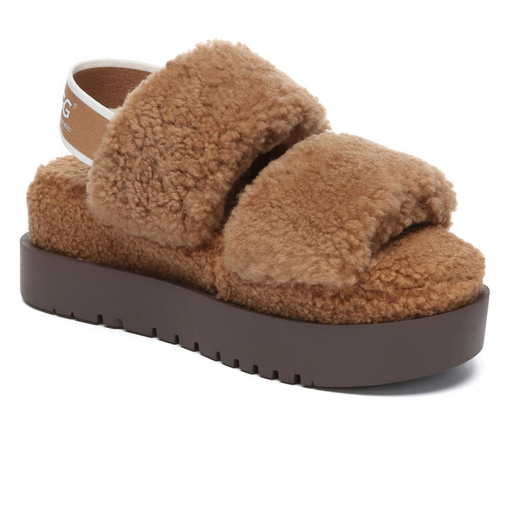 Double Strap Slingback Platform UGG Slippers - UGG Direct Online