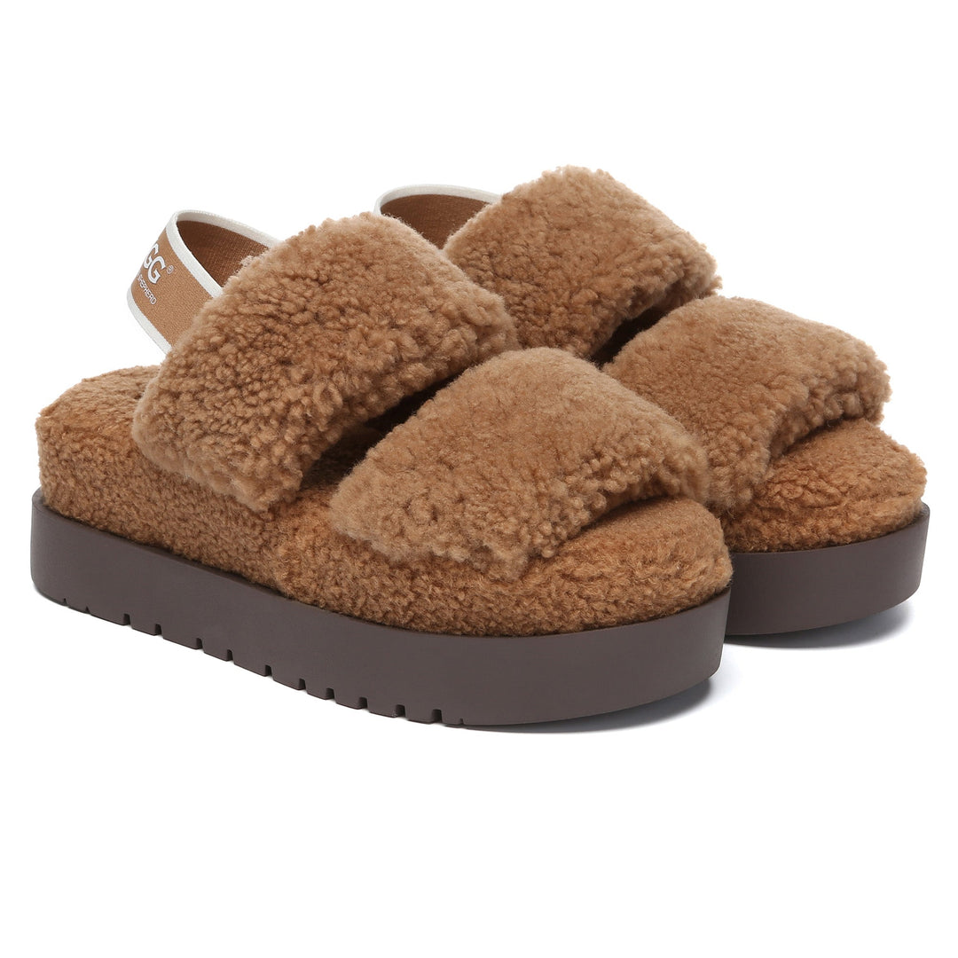 Double Strap Slingback Platform UGG Slippers - UGG Direct Online