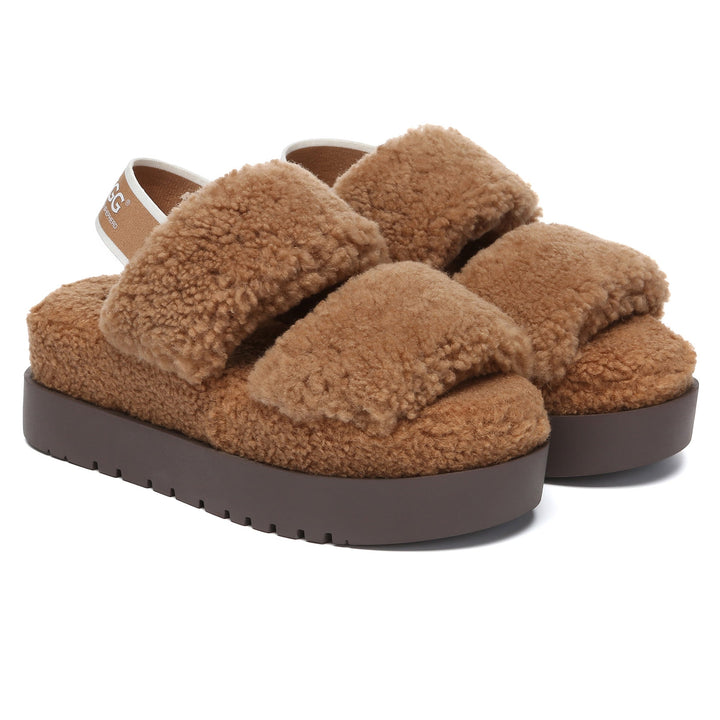 Double Strap Slingback Platform UGG Slippers - UGG Direct Online