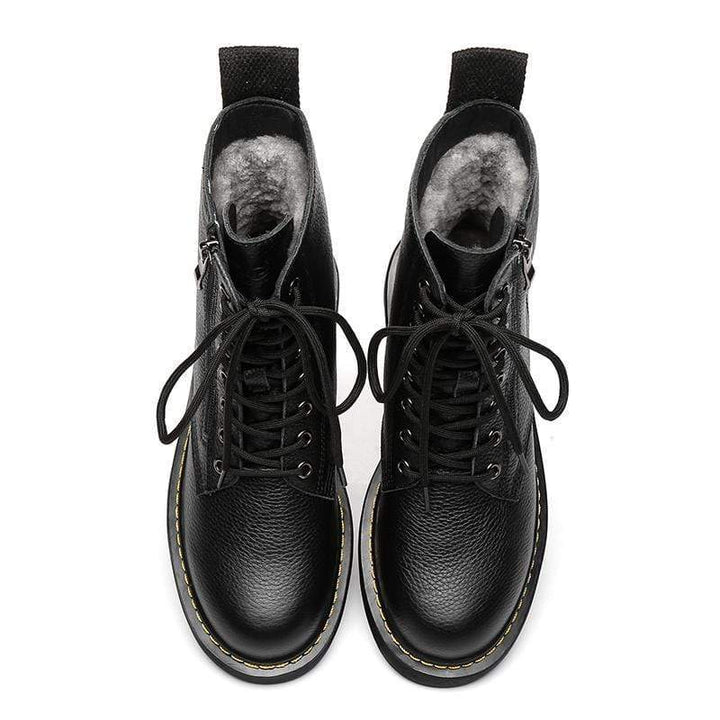 Ellen Black Leather Women Boots - UGG Direct Online