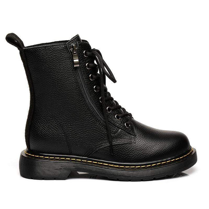 Ellen Black Leather Women Boots - UGG Direct Online
