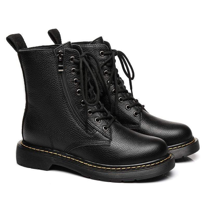 Ellen Black Leather Women Boots - UGG Direct Online