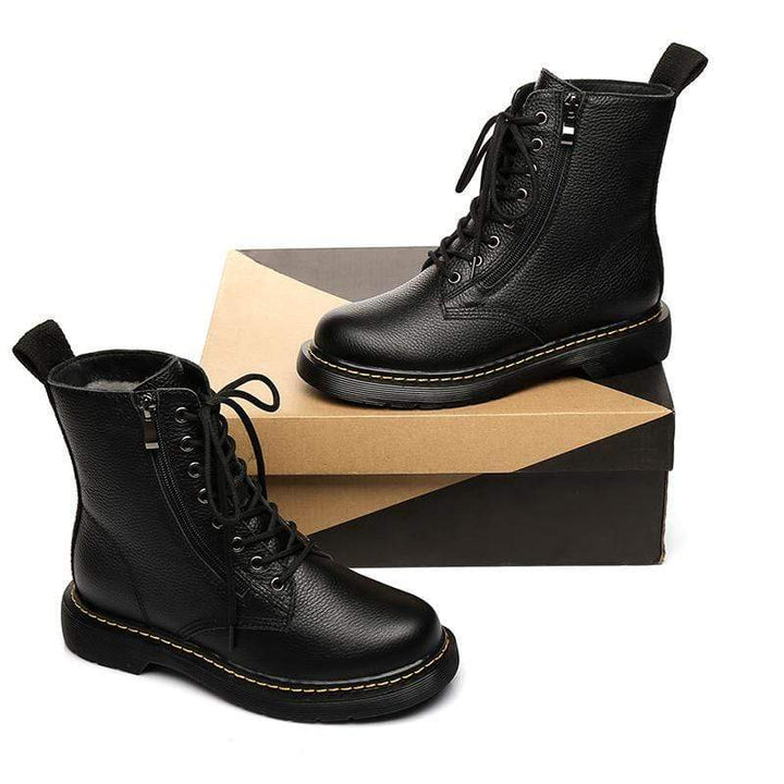 Ellen Black Leather Women Boots - UGG Direct Online