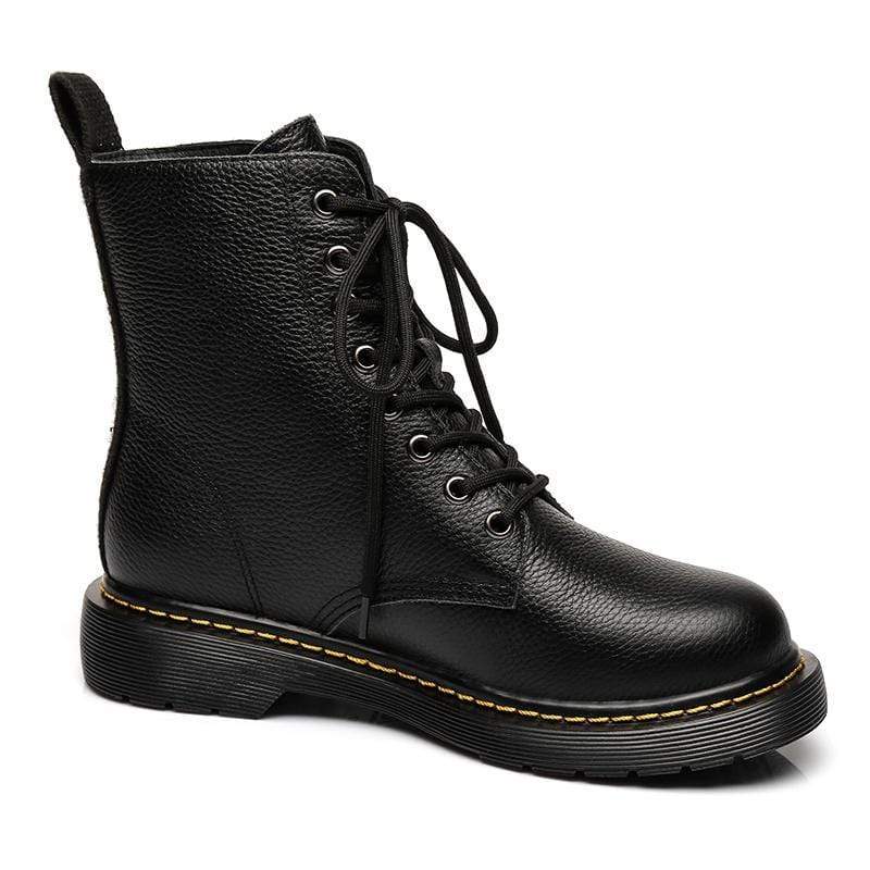 Ellen Black Leather Women Boots - UGG Direct Online