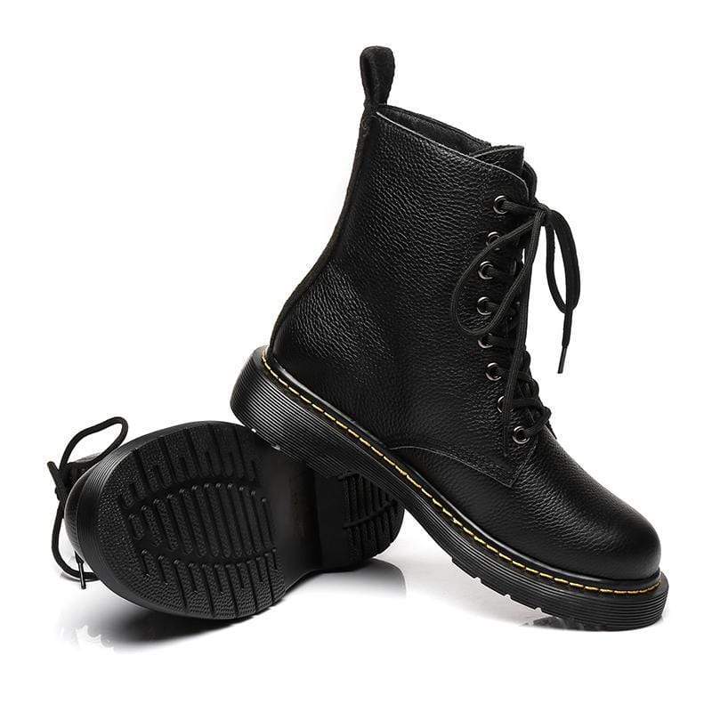 Ellen Black Leather Women Boots - UGG Direct Online