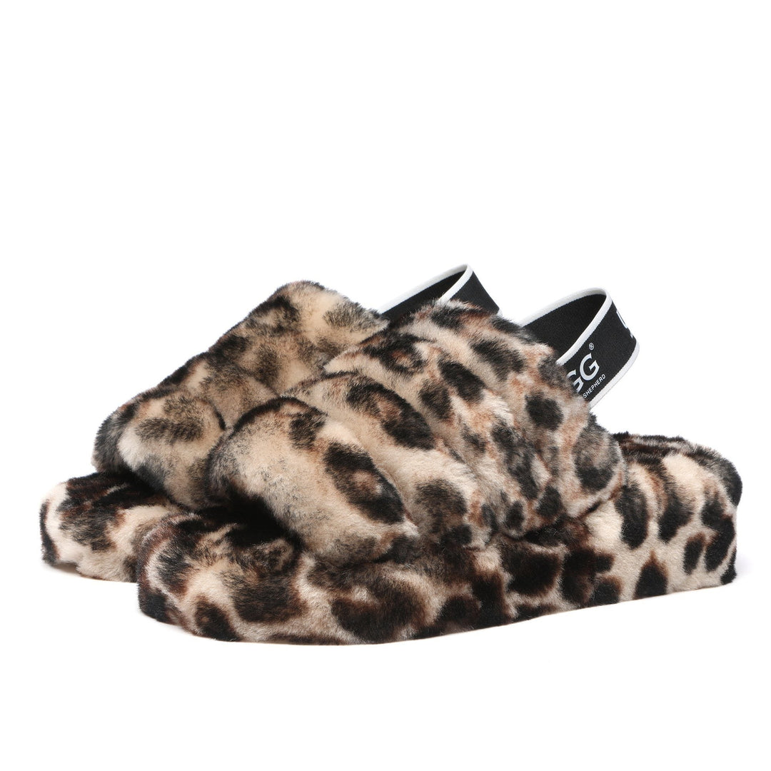 Fluffilicious Leopard UGG Slippers - UGG Direct Online