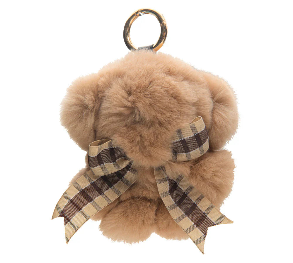 Fluffy Bear Keyring - UGG Direct Online