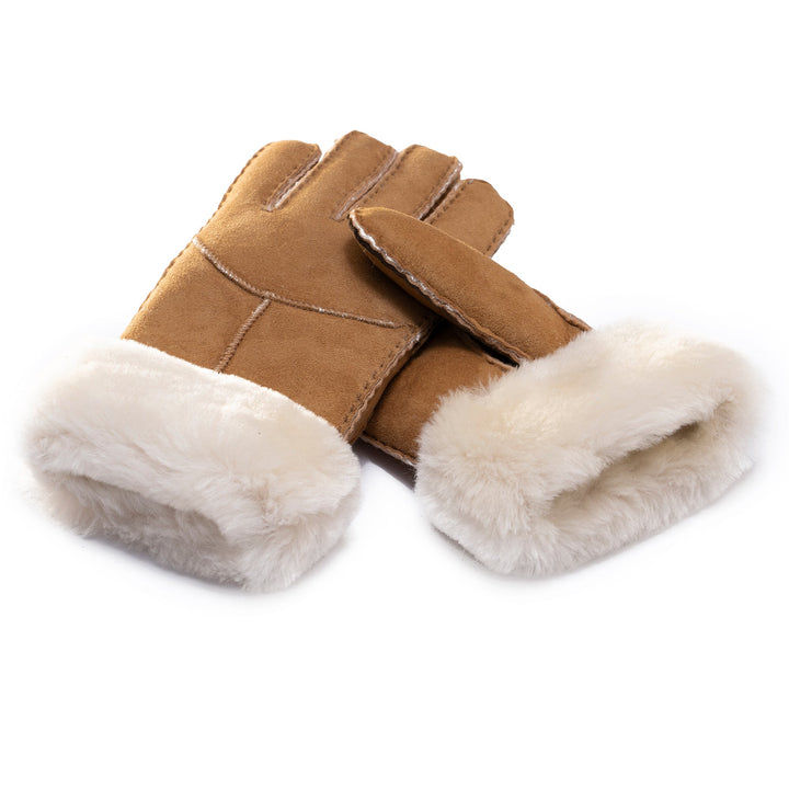 Fluffy Puffs Ladies Sheepskin Gloves - UGG Direct Online