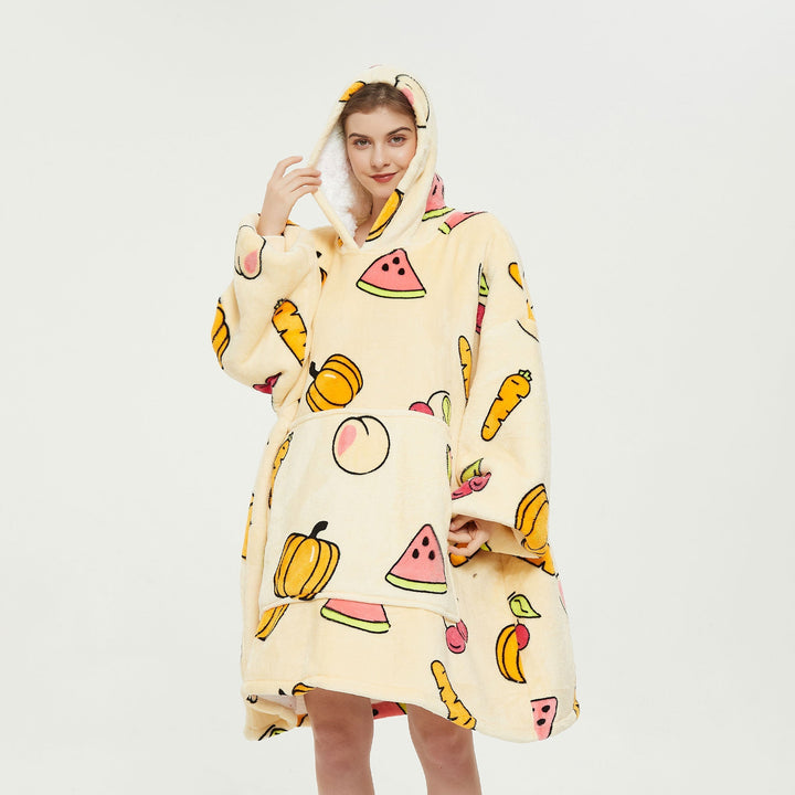 Fruits Cream Hoodie Blanket - UGG Direct Online