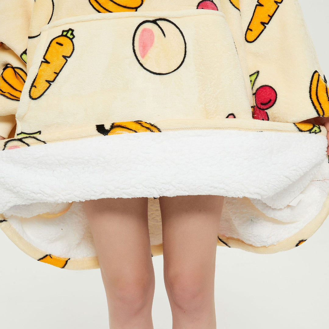 Fruits Cream Hoodie Blanket - UGG Direct Online