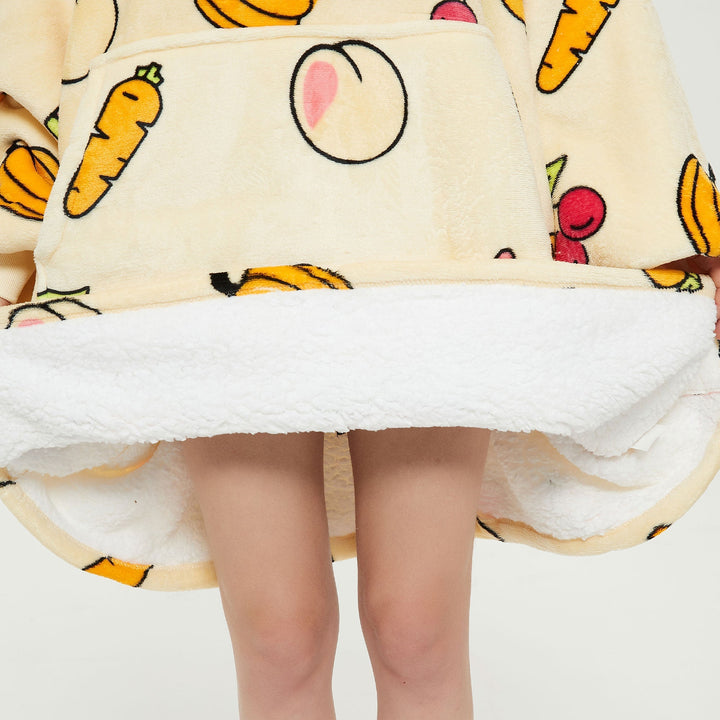Fruits Cream Hoodie Blanket - UGG Direct Online