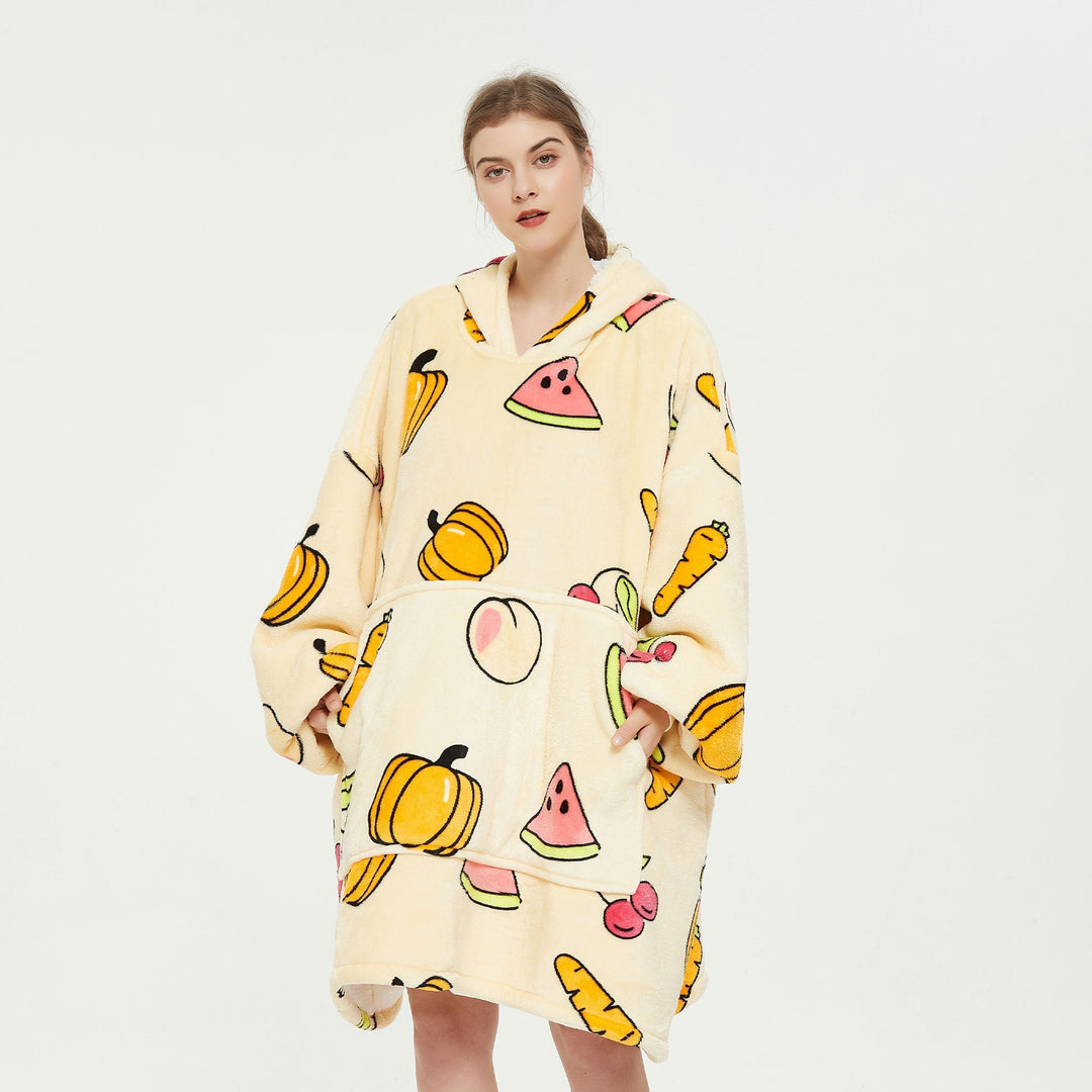 Fruits Cream Hoodie Blanket - UGG Direct Online