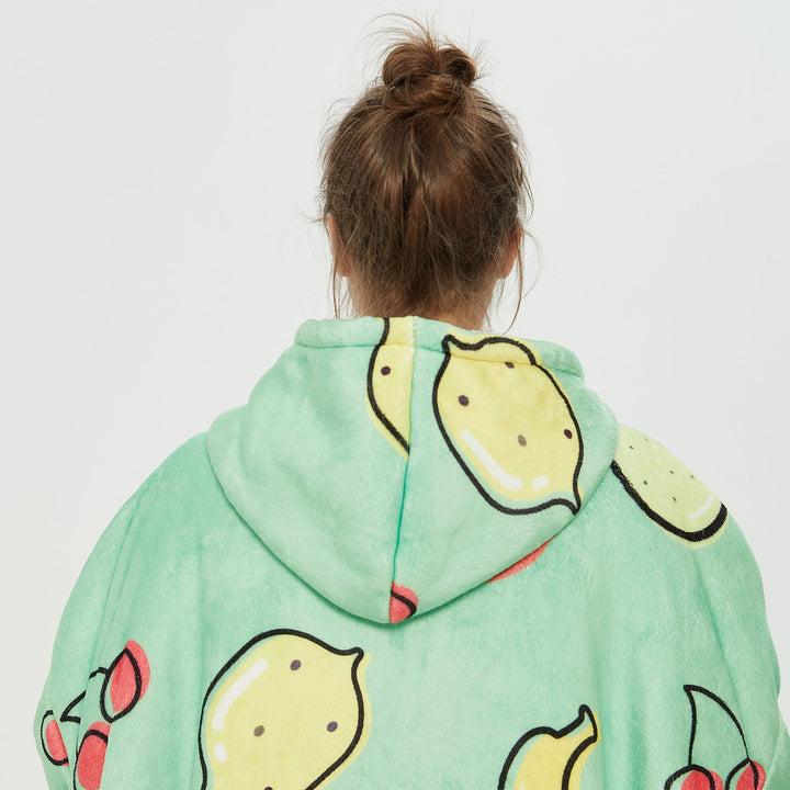 Fruits Green Hoodie Blanket - UGG Direct Online