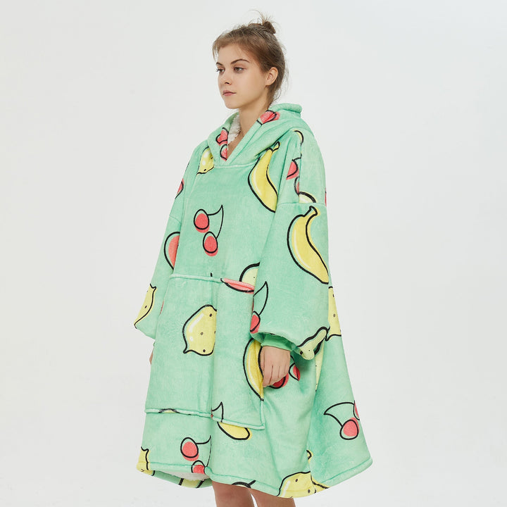 Fruits Green Hoodie Blanket - UGG Direct Online