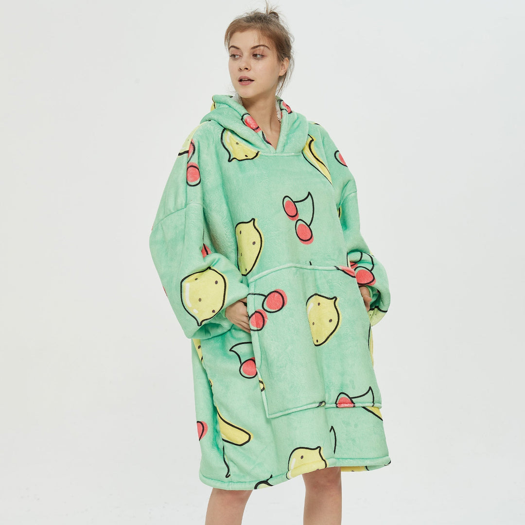 Fruits Green Hoodie Blanket - UGG Direct Online