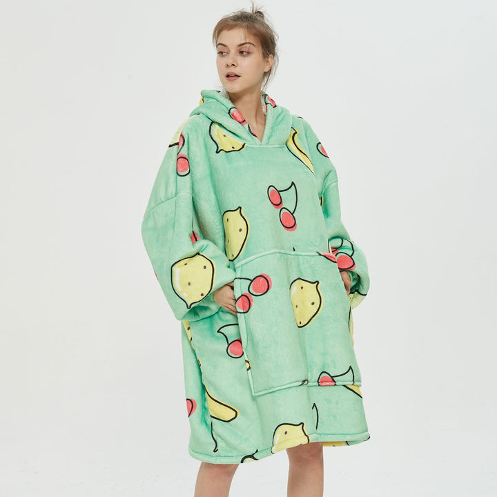 Fruits Green Hoodie Blanket - UGG Direct Online