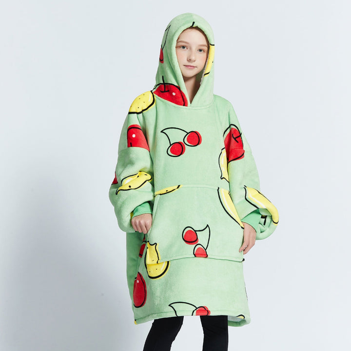 Fruits Green Kids Hoodie Blanket - UGG Direct Online