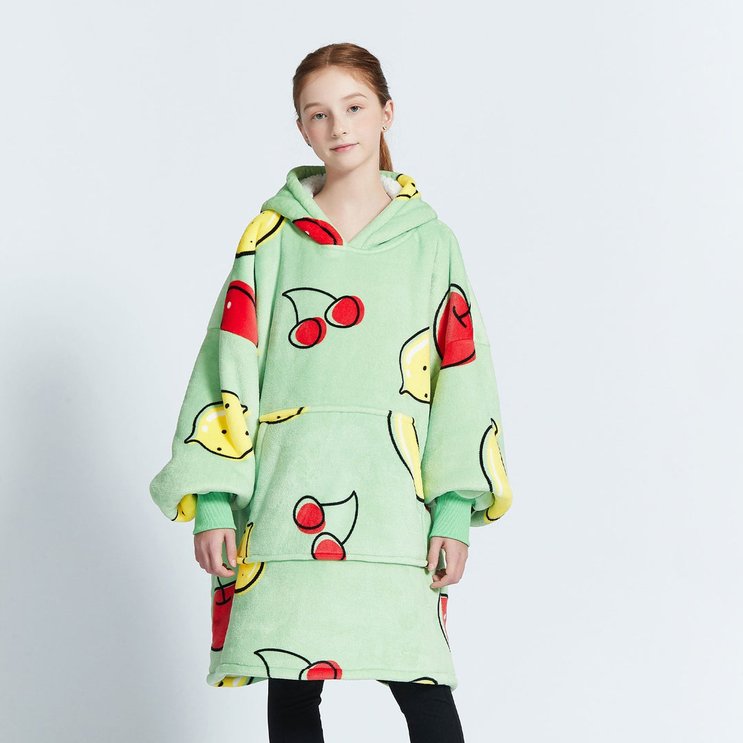 Fruits Green Kids Hoodie Blanket - UGG Direct Online
