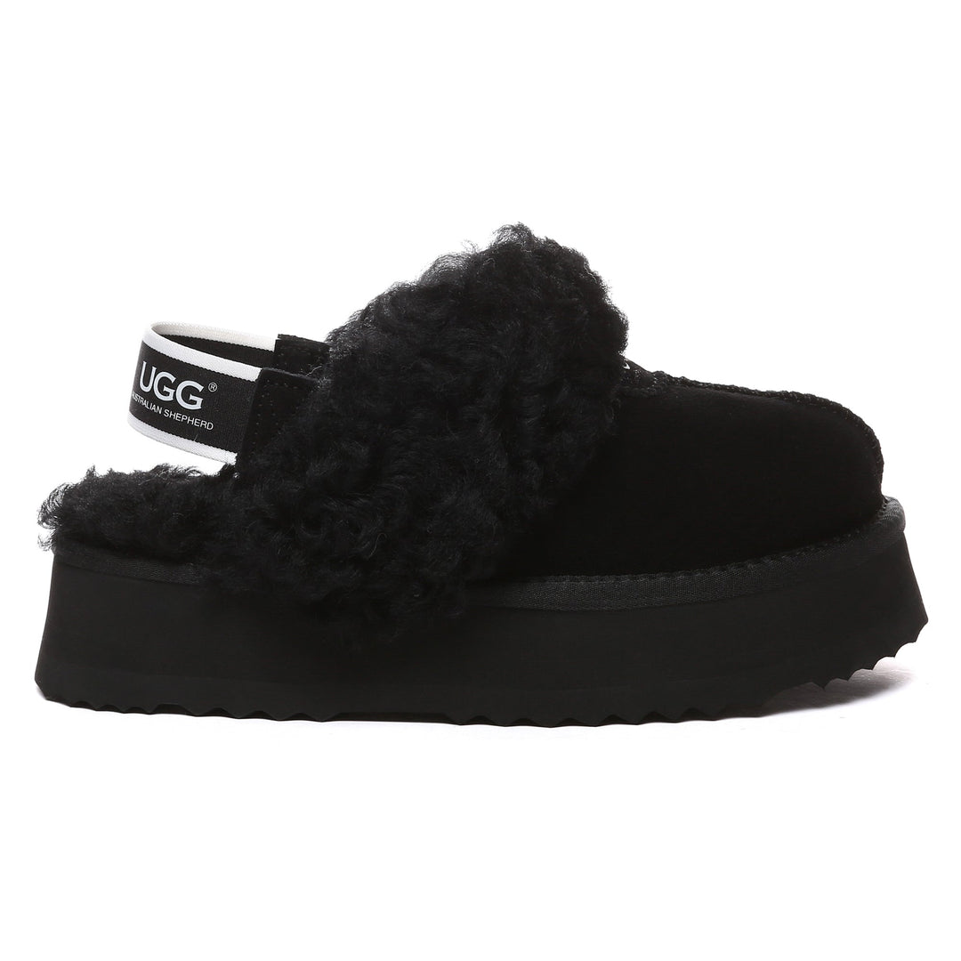 Fuzzy Waffle Slingback Platform UGG Slides - UGG Direct Online