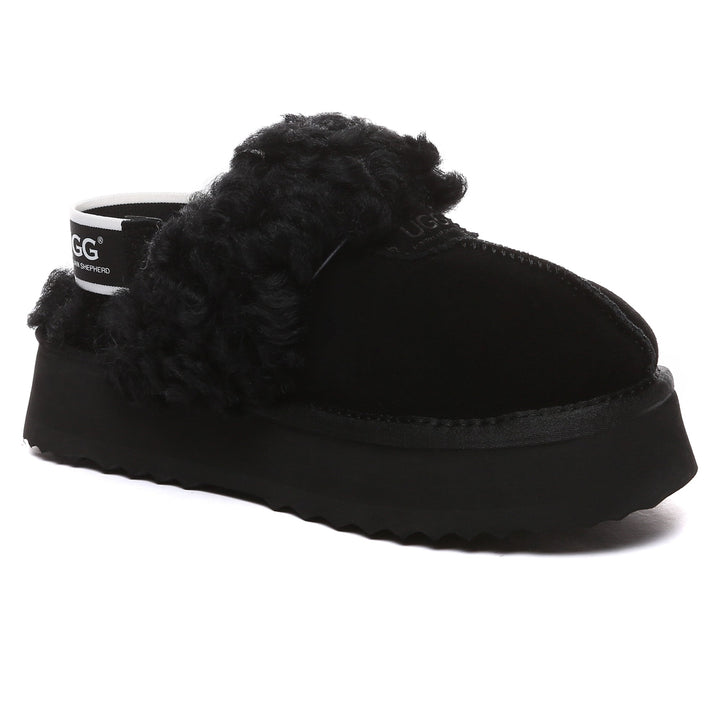 Fuzzy Waffle Slingback Platform UGG Slides - UGG Direct Online