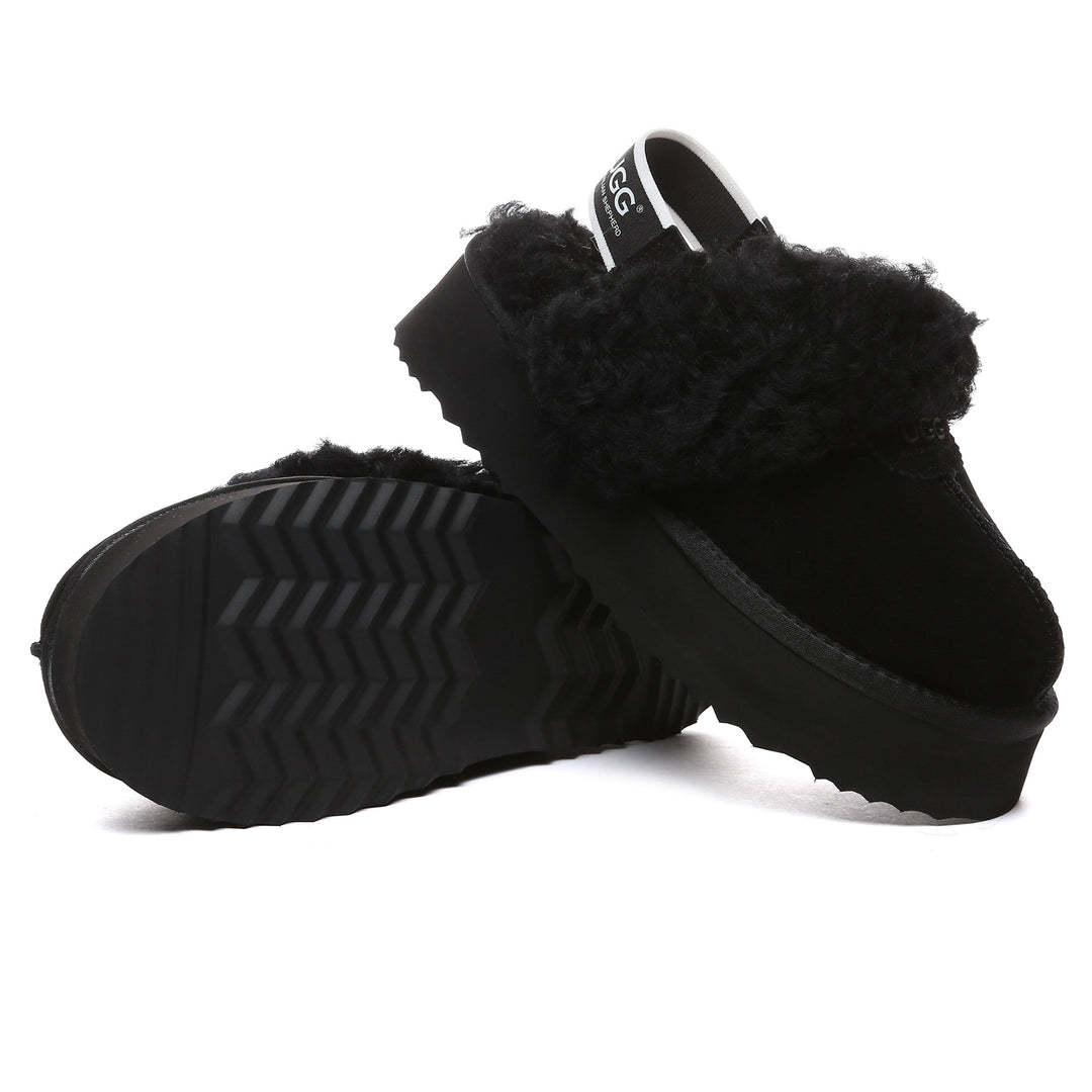 Fuzzy Waffle Slingback Platform UGG Slides - UGG Direct Online