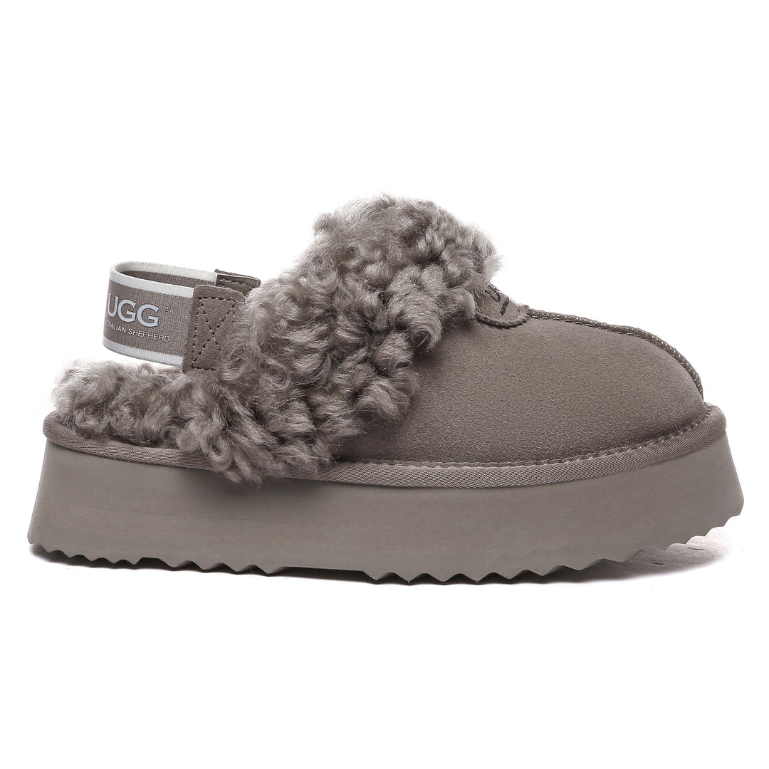 Fuzzy Waffle Slingback Platform UGG Slides - UGG Direct Online