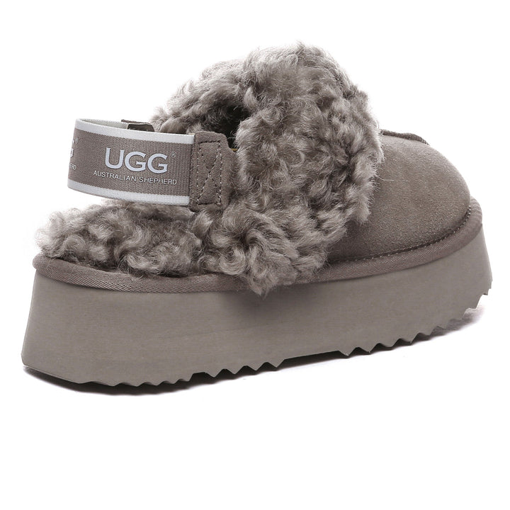 Fuzzy Waffle Slingback Platform UGG Slides - UGG Direct Online