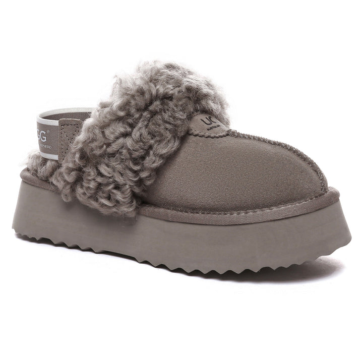 Fuzzy Waffle Slingback Platform UGG Slides - UGG Direct Online