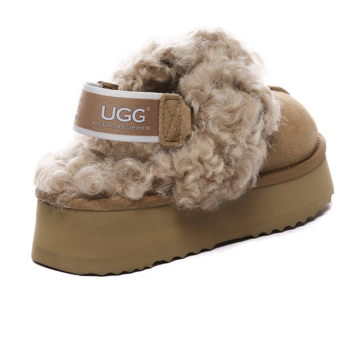 Fuzzy Waffle Slingback Platform UGG Slides - UGG Direct Online