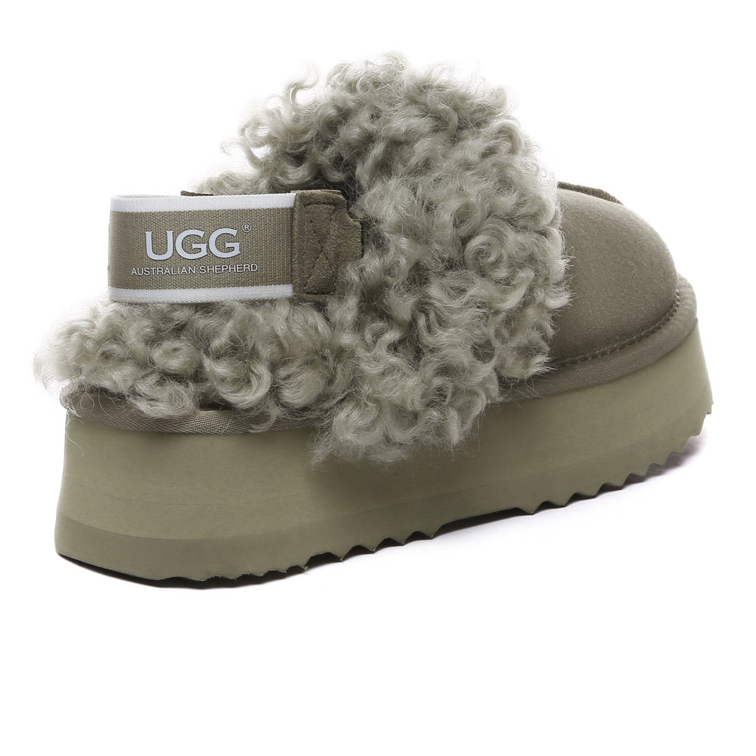 Fuzzy Waffle Slingback Platform UGG Slides - UGG Direct Online