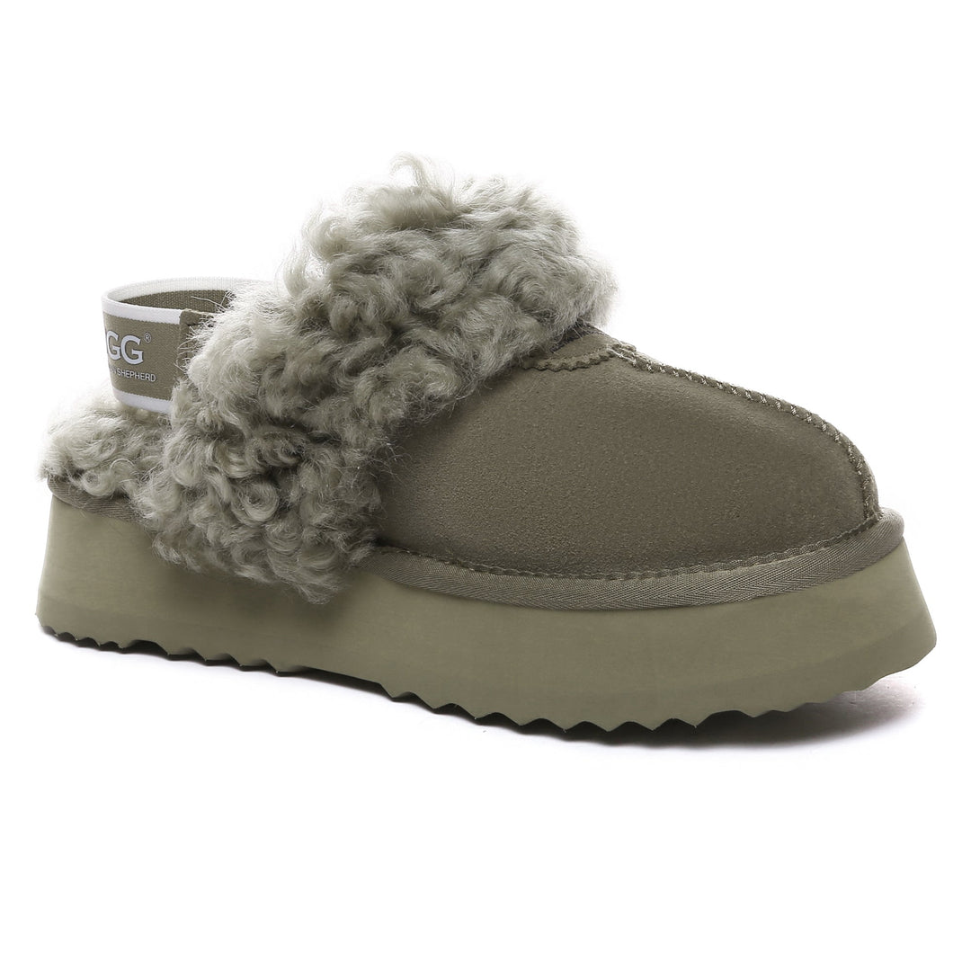 Fuzzy Waffle Slingback Platform UGG Slides - UGG Direct Online