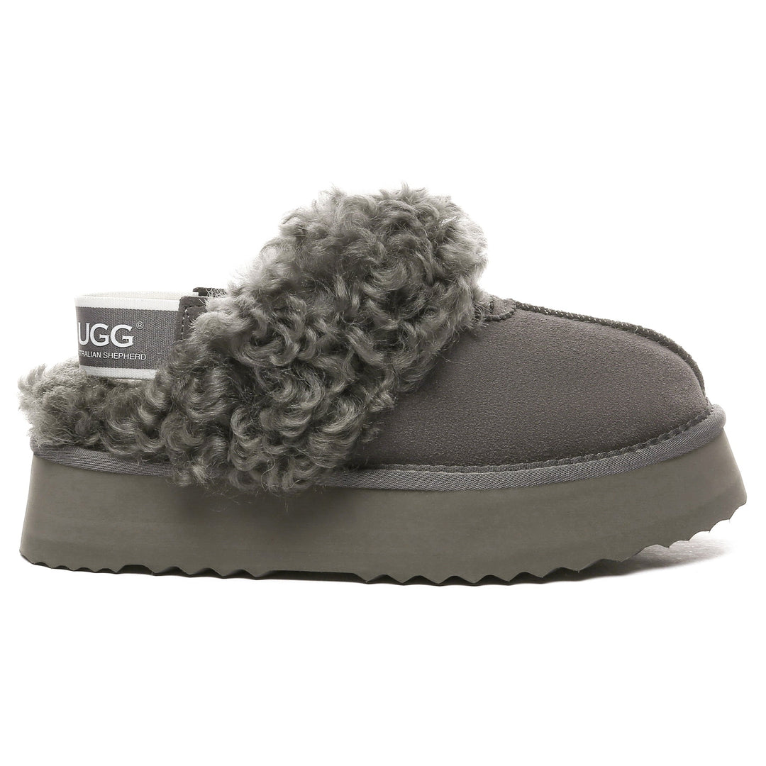 Fuzzy Waffle Slingback Platform UGG Slides - UGG Direct Online