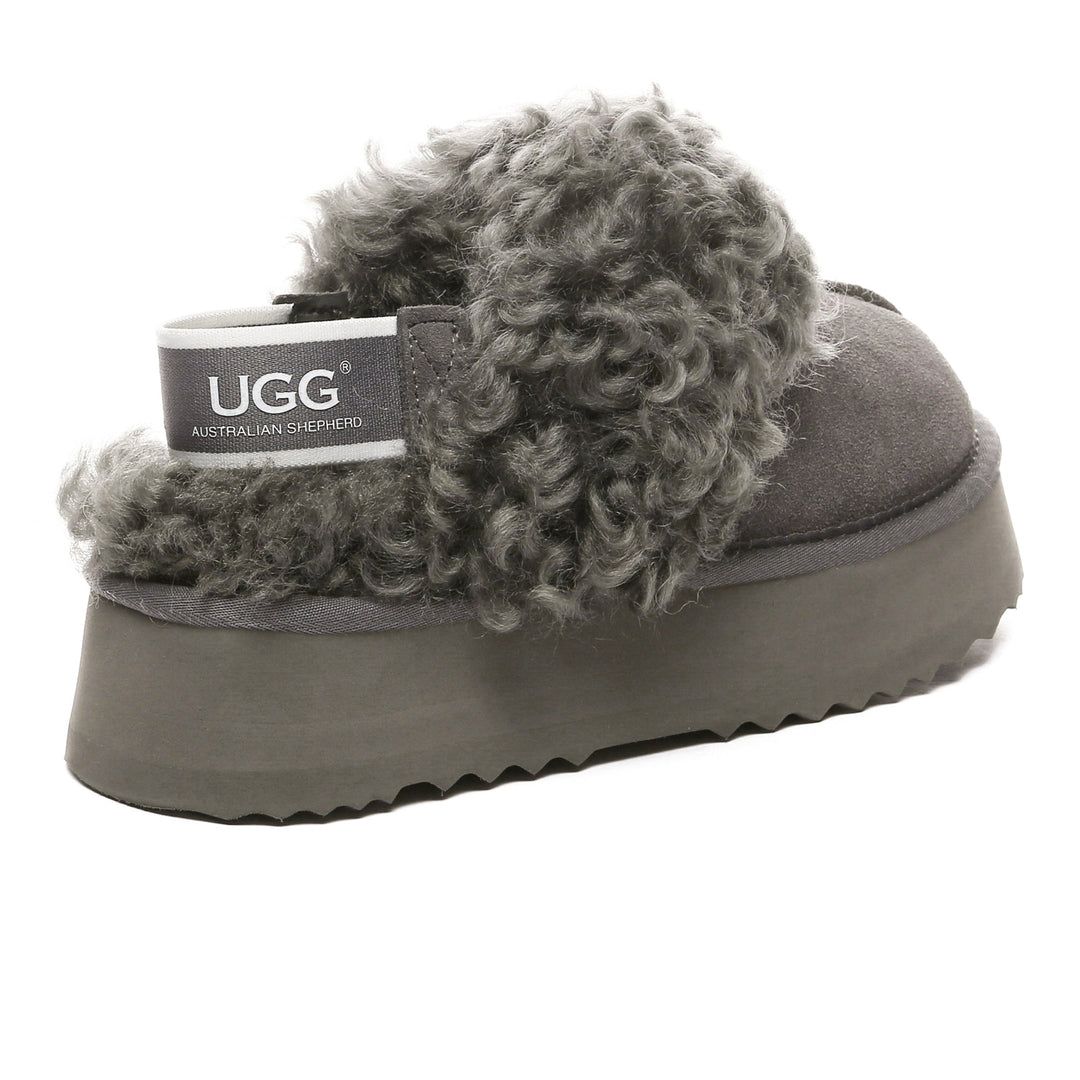 Fuzzy Waffle Slingback Platform UGG Slides - UGG Direct Online