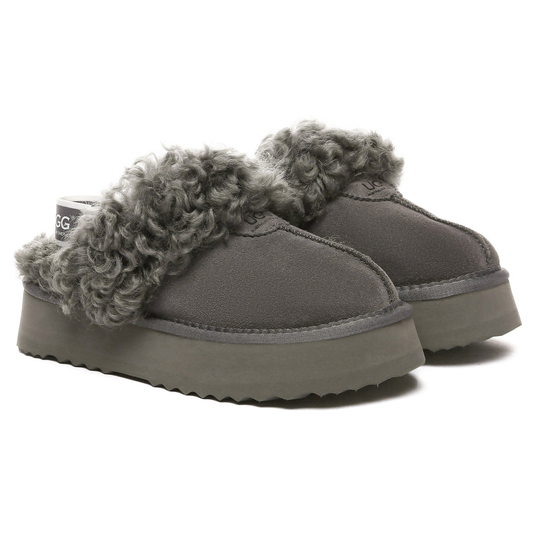 Fuzzy Waffle Slingback Platform UGG Slides - UGG Direct Online
