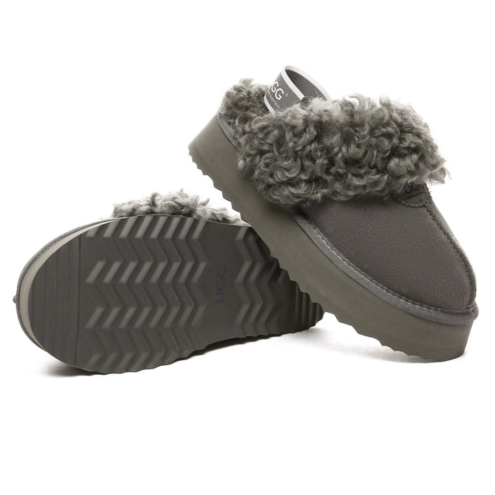Fuzzy Waffle Slingback Platform UGG Slides - UGG Direct Online