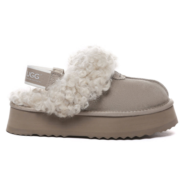 Fuzzy Waffle Slingback Platform UGG Slides - UGG Direct Online
