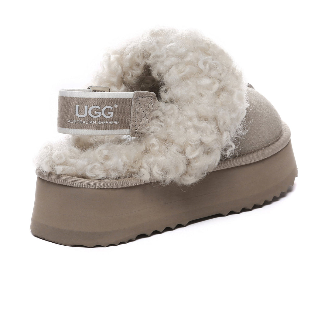 Fuzzy Waffle Slingback Platform UGG Slides - UGG Direct Online