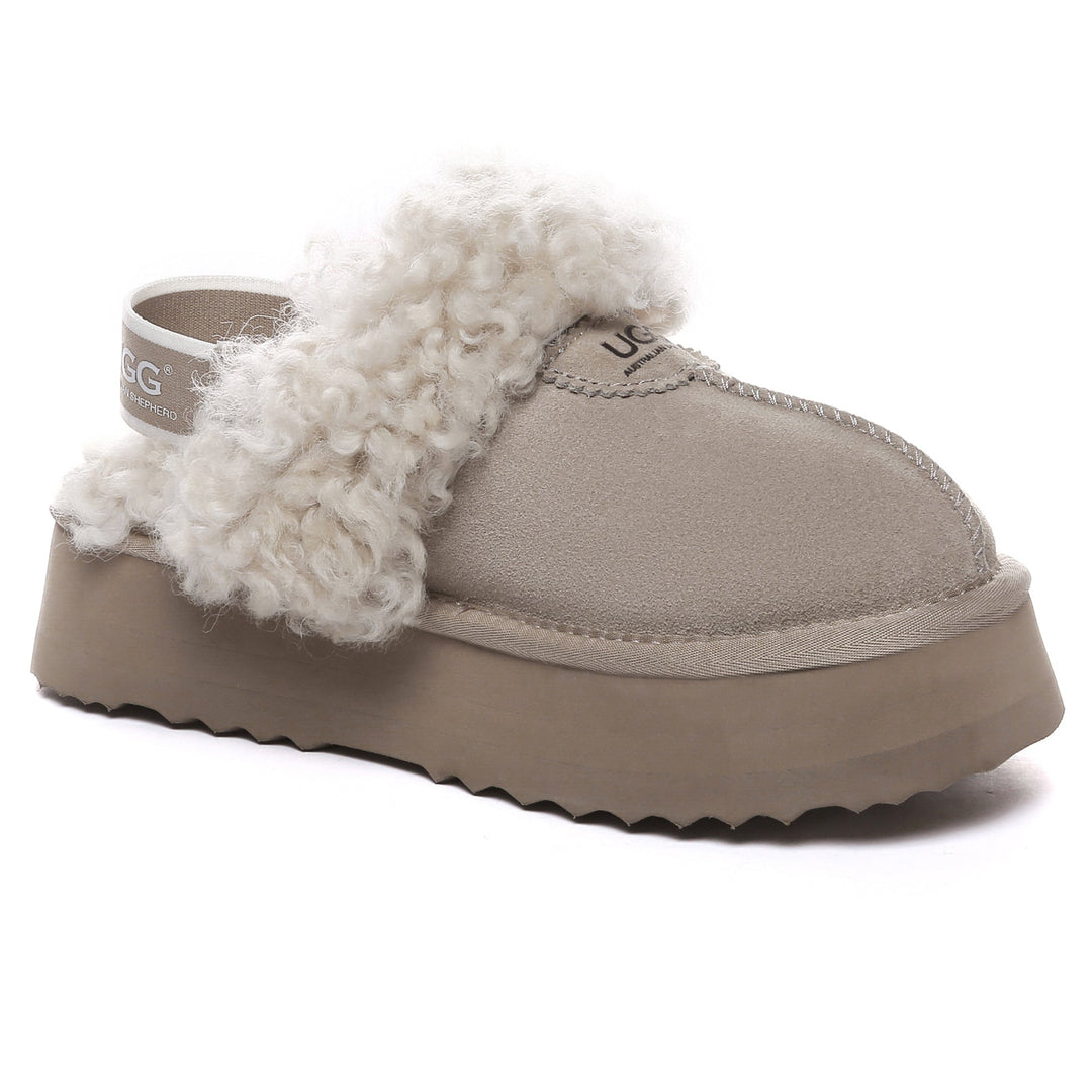 Fuzzy Waffle Slingback Platform UGG Slides - UGG Direct Online