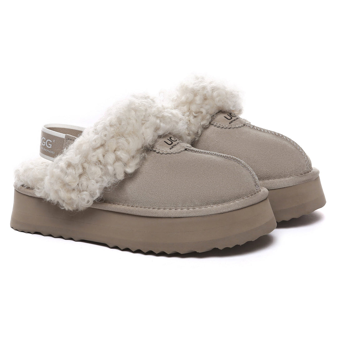 Fuzzy Waffle Slingback Platform UGG Slides - UGG Direct Online