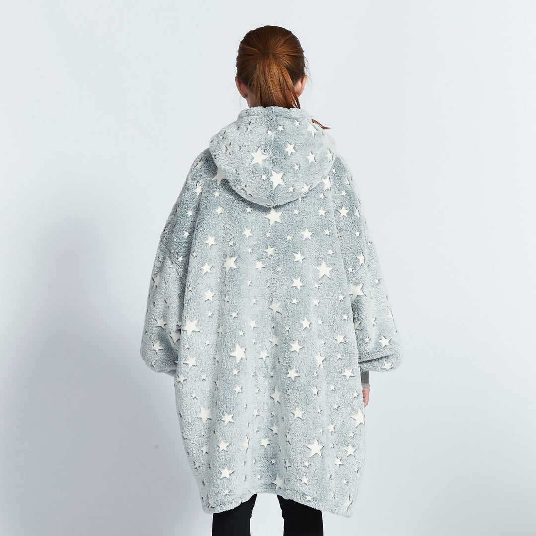 Glow In The Dark Stars Kids Hoodie Blanket - UGG Direct Online