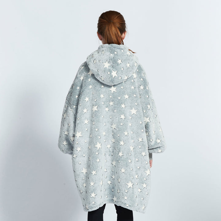 Glow In The Dark Stars Kids Hoodie Blanket - UGG Direct Online