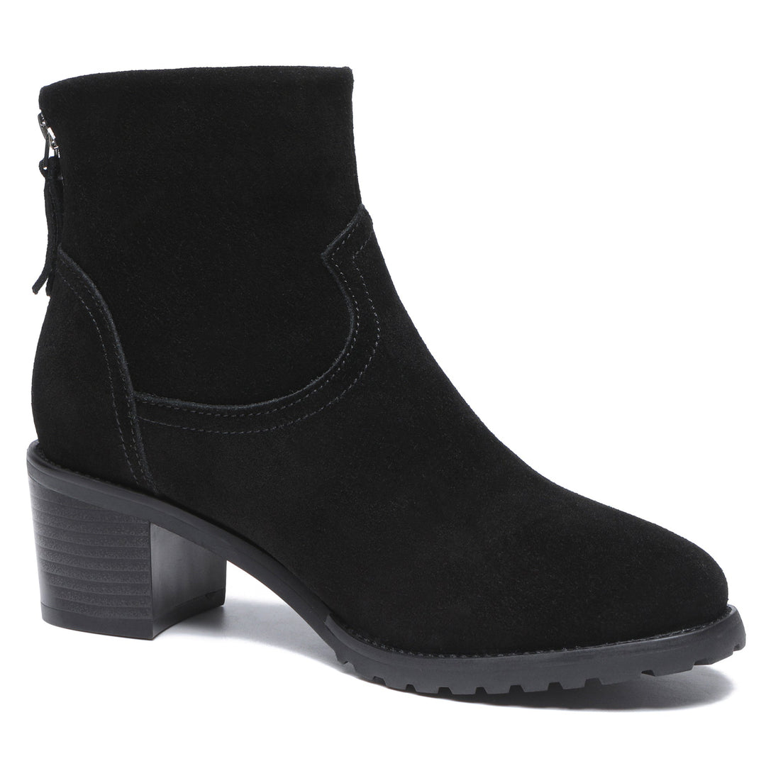 Helene Black Ankle Zipper Heel Boots - UGG Direct Online