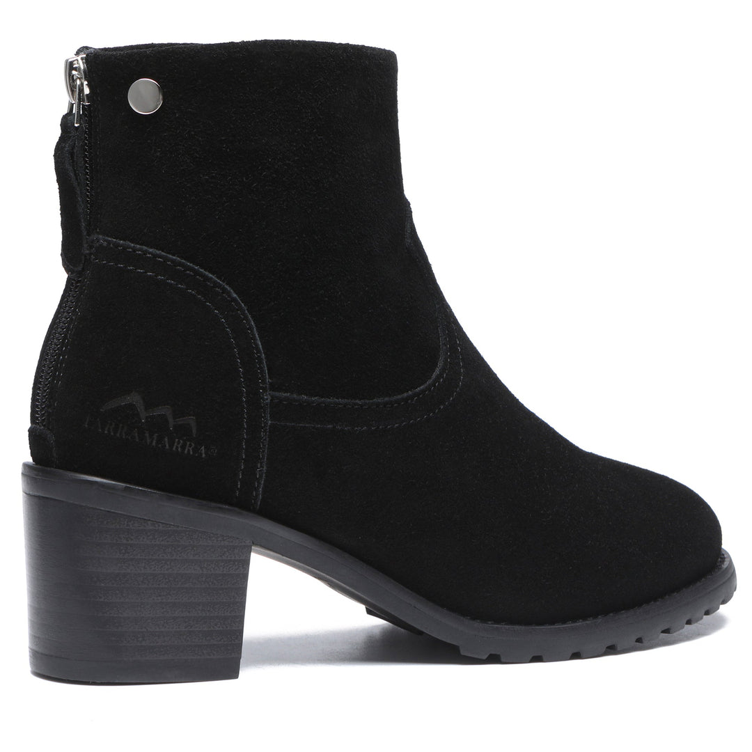 Helene Black Ankle Zipper Heel Boots - UGG Direct Online