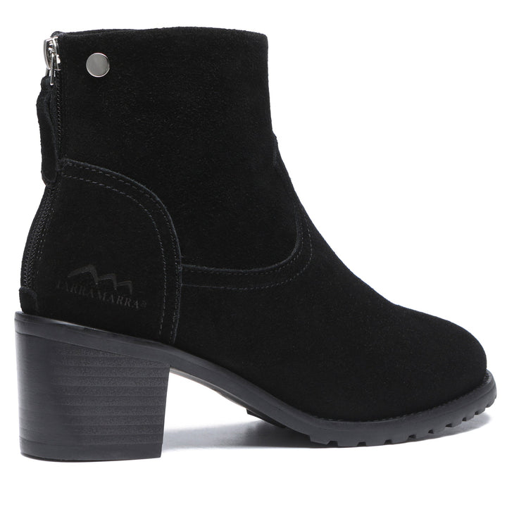 Helene Black Ankle Zipper Heel Boots - UGG Direct Online