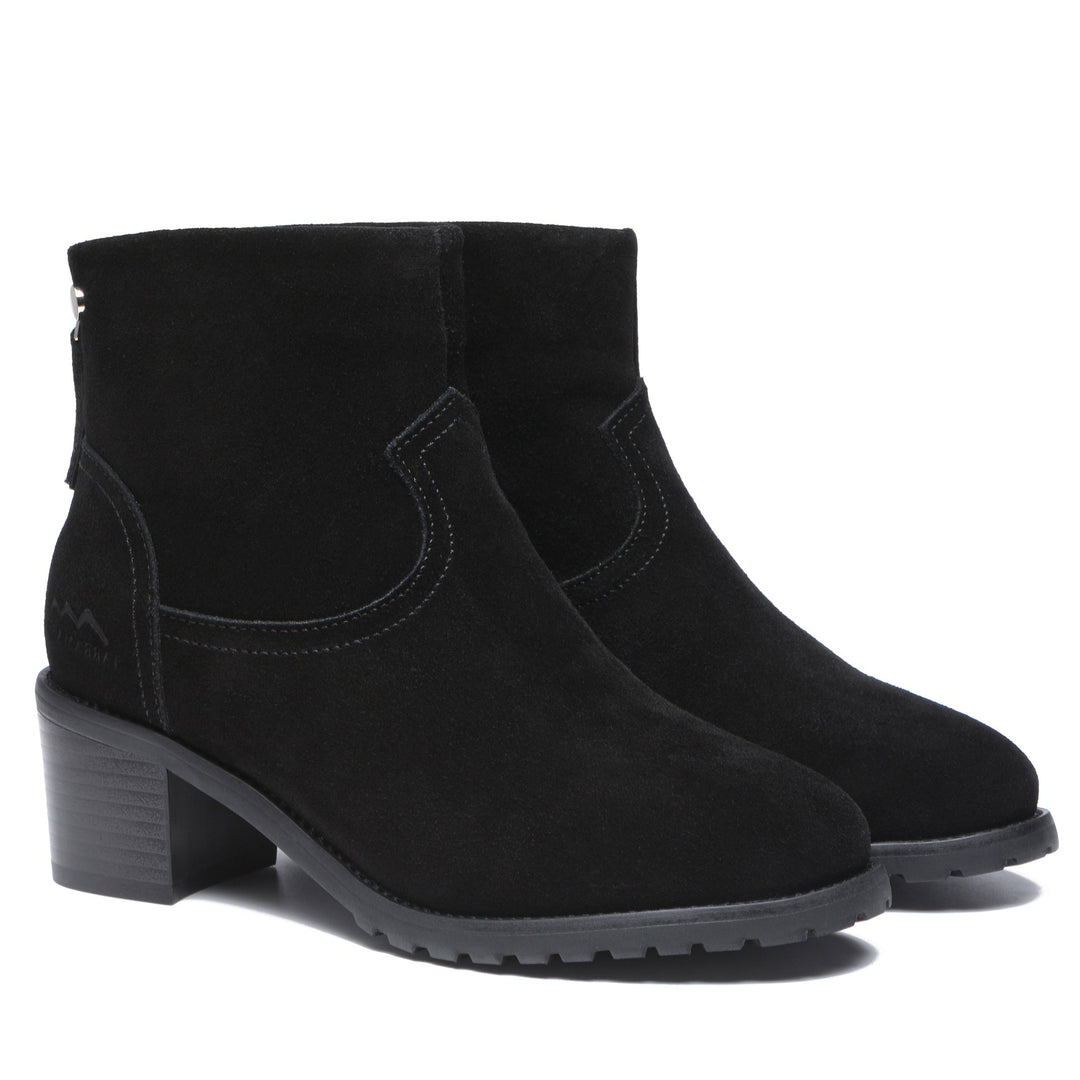 Helene Black Ankle Zipper Heel Boots - UGG Direct Online