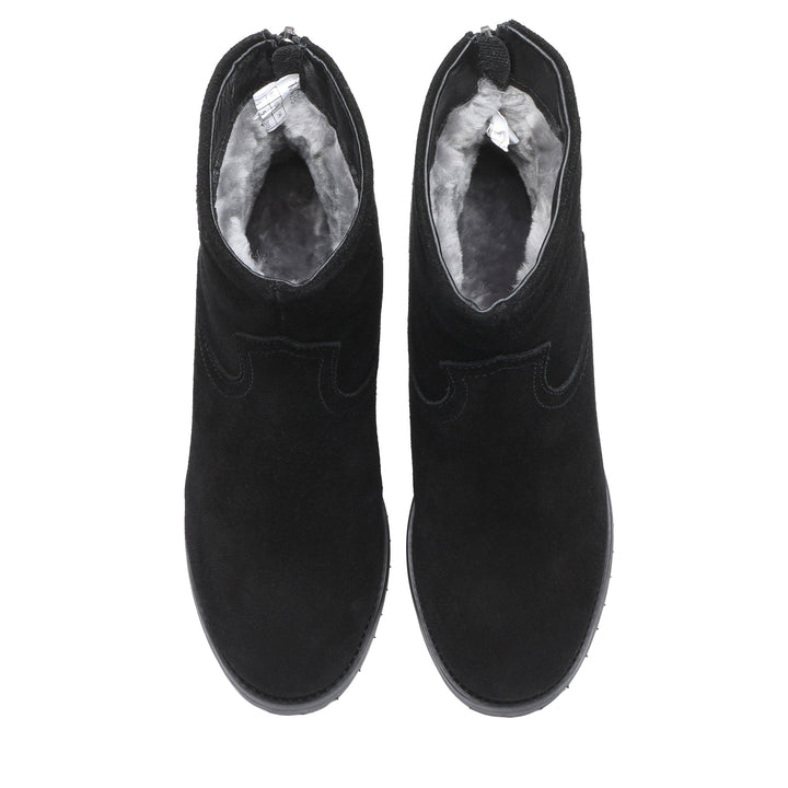 Helene Black Ankle Zipper Heel Boots - UGG Direct Online