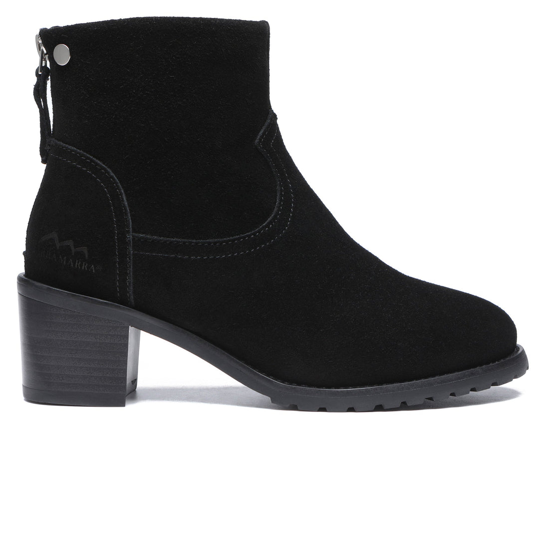Helene Black Ankle Zipper Heel Boots - UGG Direct Online