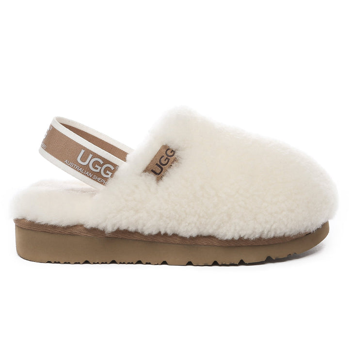 Kids Fluffy Slingback UGG Slippers - UGG Direct Online