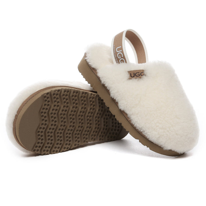 Kids Fluffy Slingback UGG Slippers - UGG Direct Online